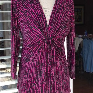 Chaus sexy Pink and black top